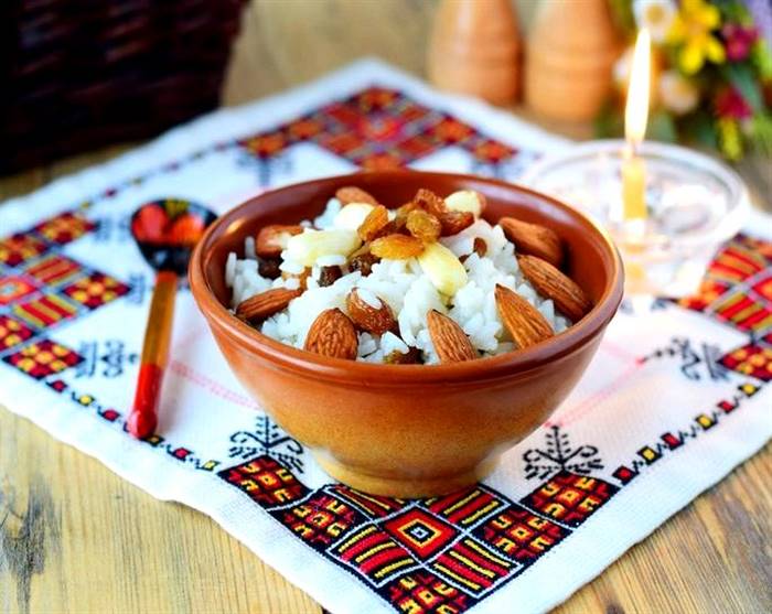 Кутя з рису з родзинками рецепт За цей час
